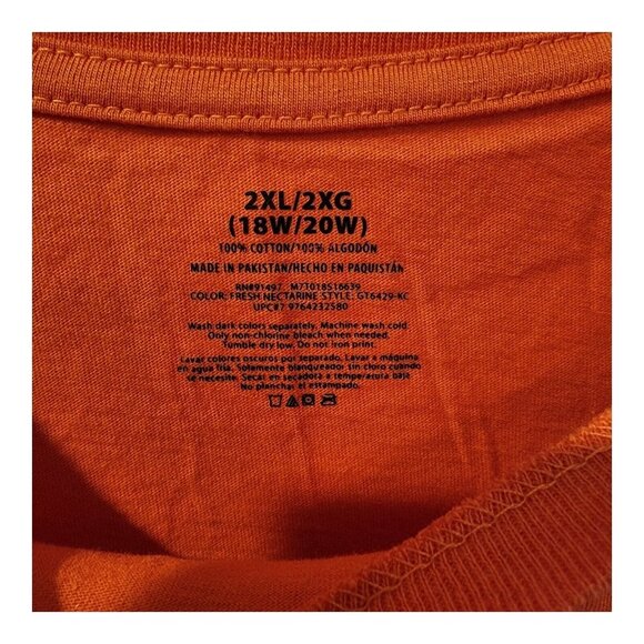 WOMENS 2XL ORANGE PURPLE GLITTER HALLOWEEN GRANDMA'S NEVER RUN OUT OF CANDY/KISS - Picture 3 of 6